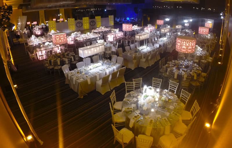 Modern Event Rental transforms event venue to gorgeous wedding