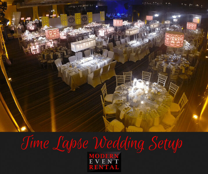 Time Lapse Wedding Setup by