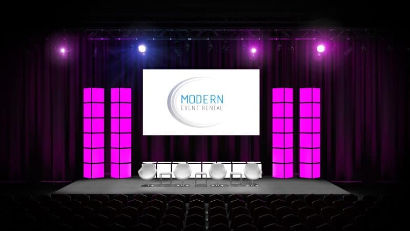 Modern Event Rental Stage