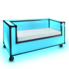 blue led couch rental