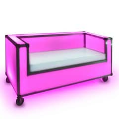 pink led sofa rental