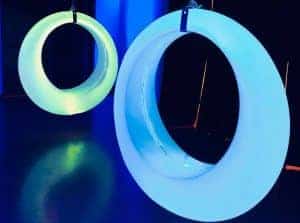 LED Swings From Modern Event Rentals That Make Event Unique.