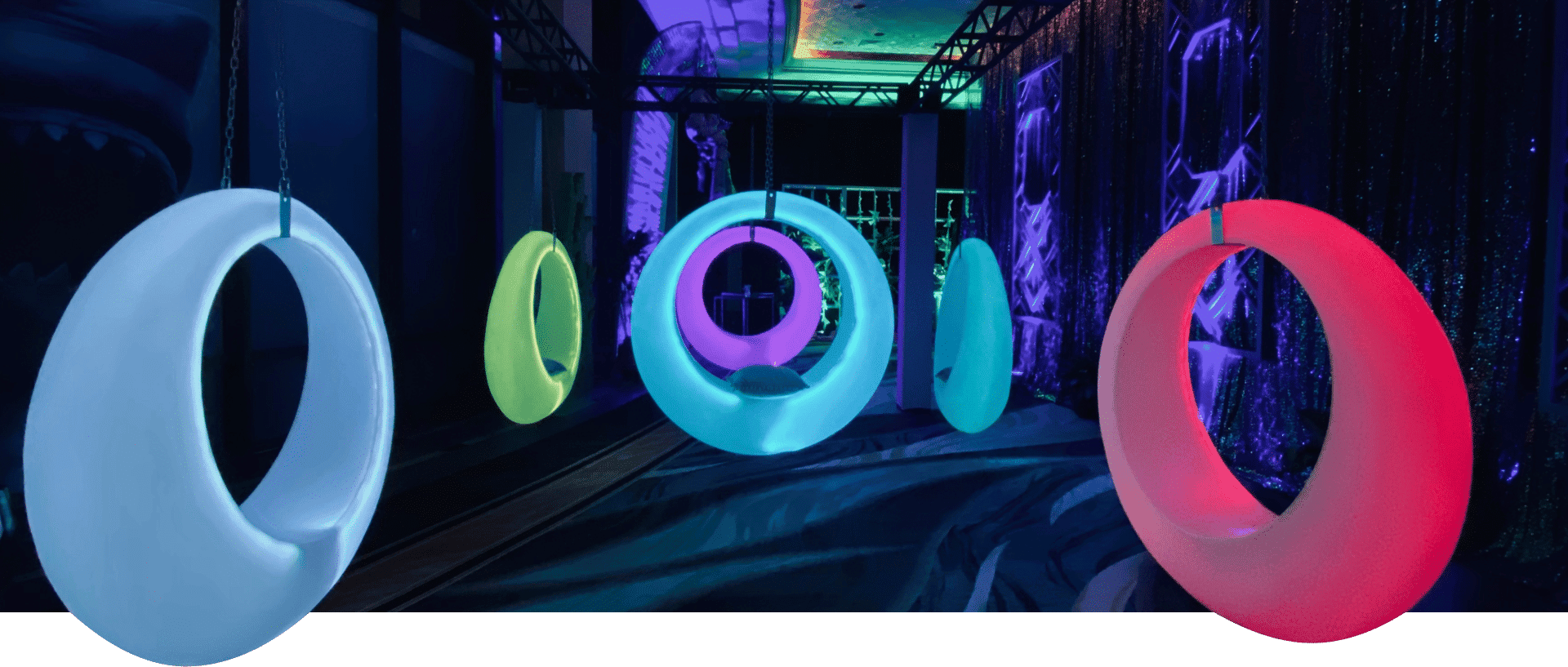 Modern Event Rental LED Swings