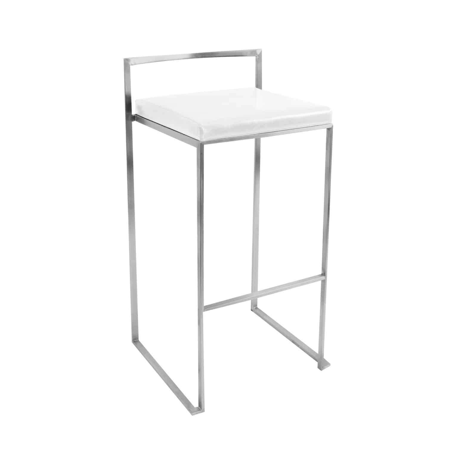 ASHTON BAR STOOL WHITE Modern Event Rental
