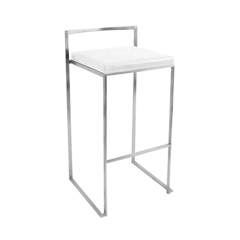 ASHTON BAR STOOL WHITE Modern Event Rental