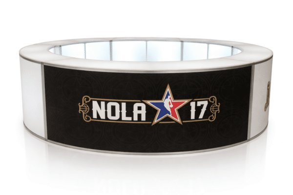 round led bar rental chicago with branding
