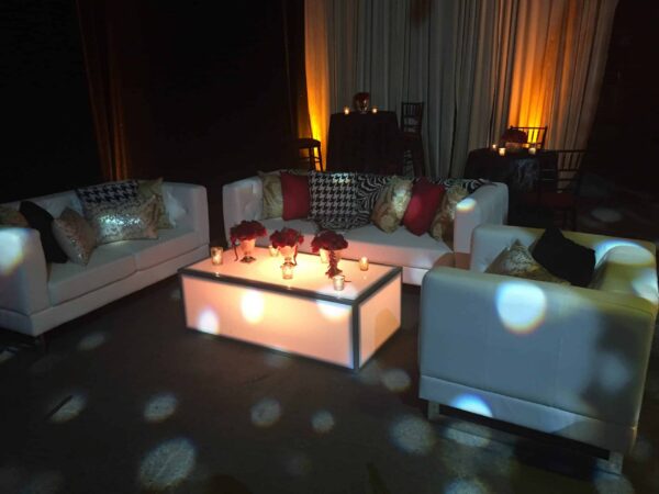 light up coffee table event rental