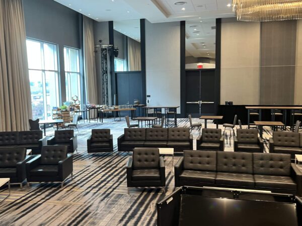 black lounge furniture rental chicago