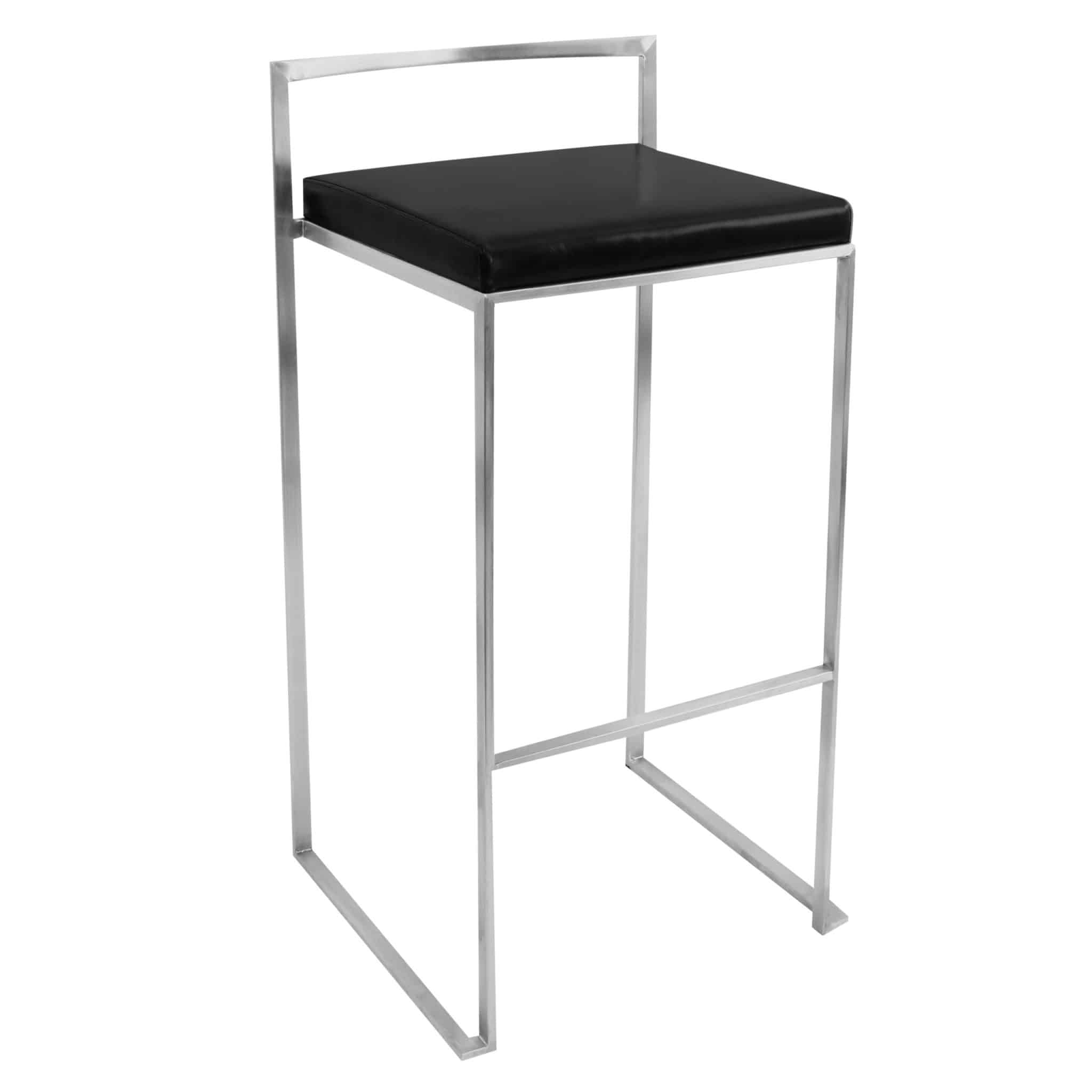 Ashton Black Bar Stool Modern Event Rental