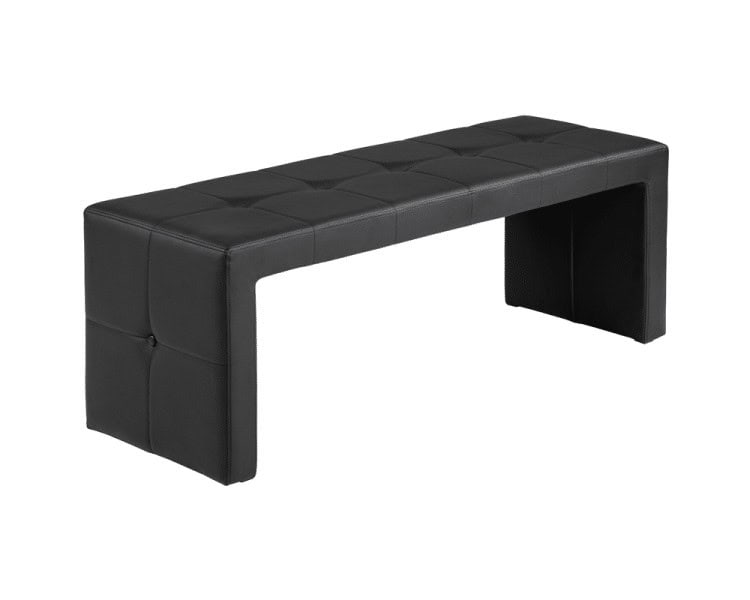 BLACK BENCH OTTOMAN