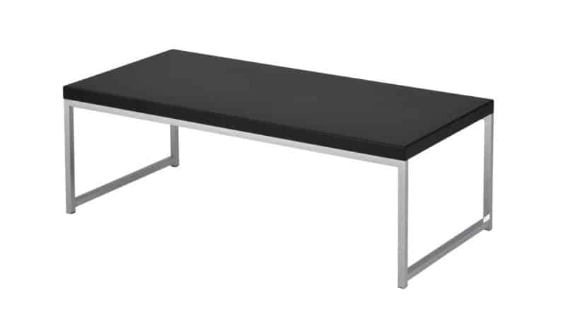 BLACK CLUB COFFEE TABLE 44 W X 22 D X 15 H