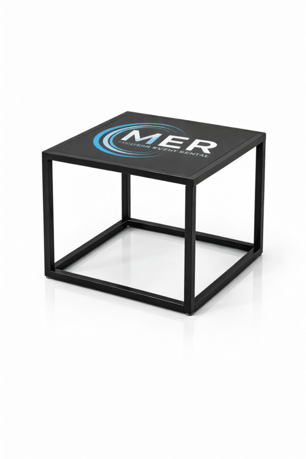 Black Club End Table 4 BLACK CLUB END TABLE WITH BRANDING 2
