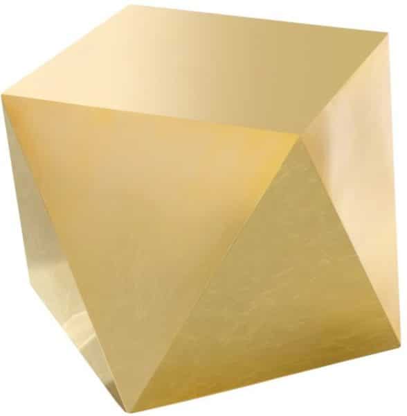 GEM GOLD END TABLE 20 W x 20 D x 195 H e1642449392566