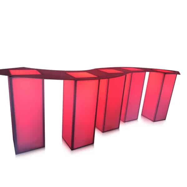 ILLUMINATED SERPENTINE COMMUNAL TABLE 3 ILLUMINATED SERPENTINE COMMUNAL TABLE