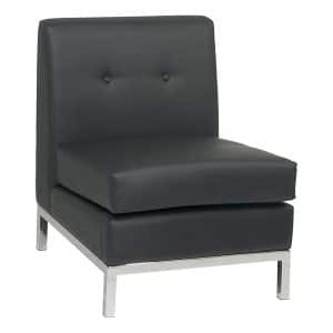MADISON BLACK ARMLESS CHAIR1