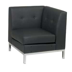 MADISON BLACK CORNER CHAIR 30 In H x 30 In W x 23 In D