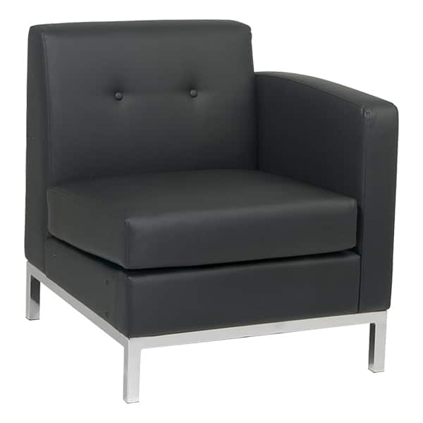 MADISON BLACK LEFT ARM CHAIR1