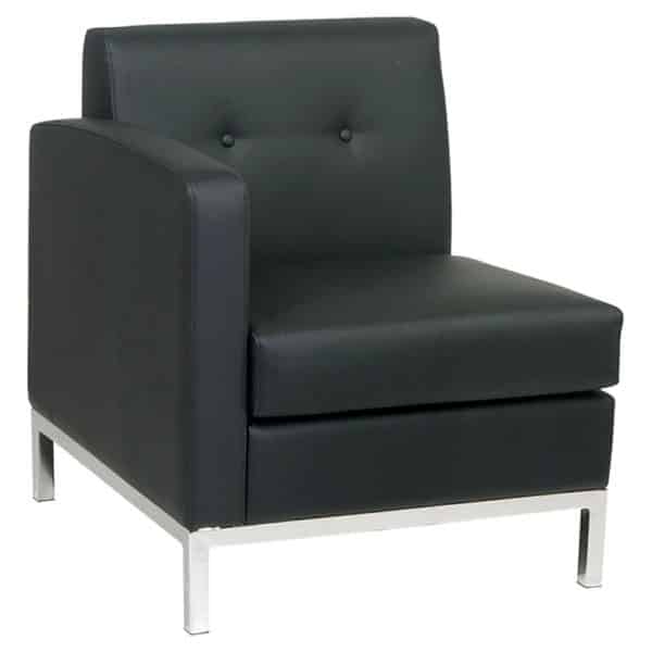MADISON BLACK RIGHT ARM CHAIR1