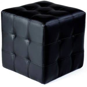MODERN BLACK BOX OTTOMAN