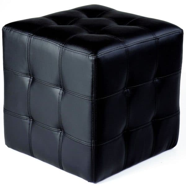 MODERN BLACK BOX OTTOMAN