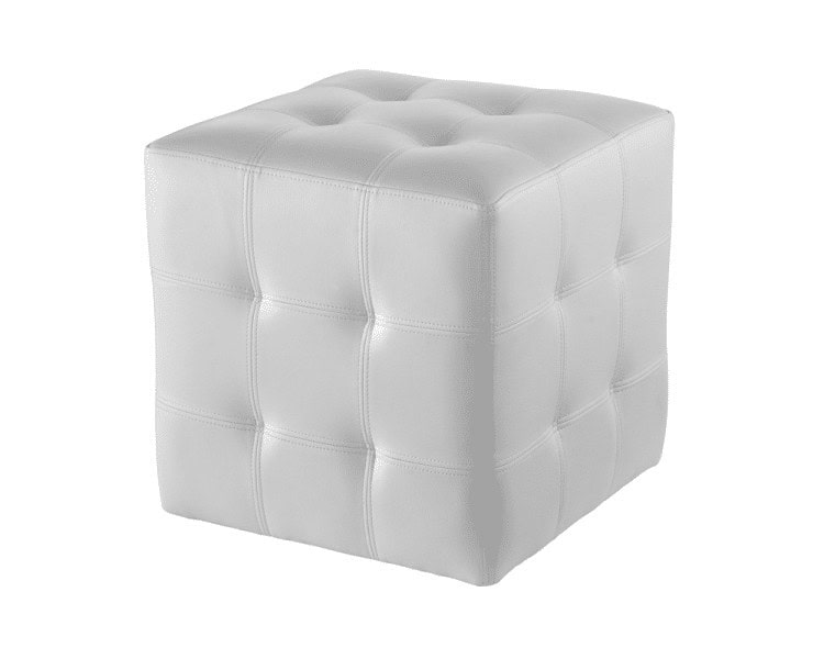 MODERN WHITE BOX OTTOMAN