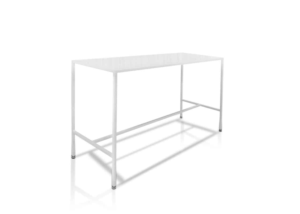 BALI WHITE COMMUNAL BAR TABLE Modern Event Rental