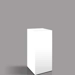 SHORT WHITE PEDESTAL 30H X 18W X 18D scaled 1