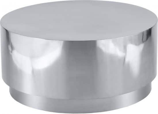 SILVER ROUND COFFEE TABLE e1642449014125