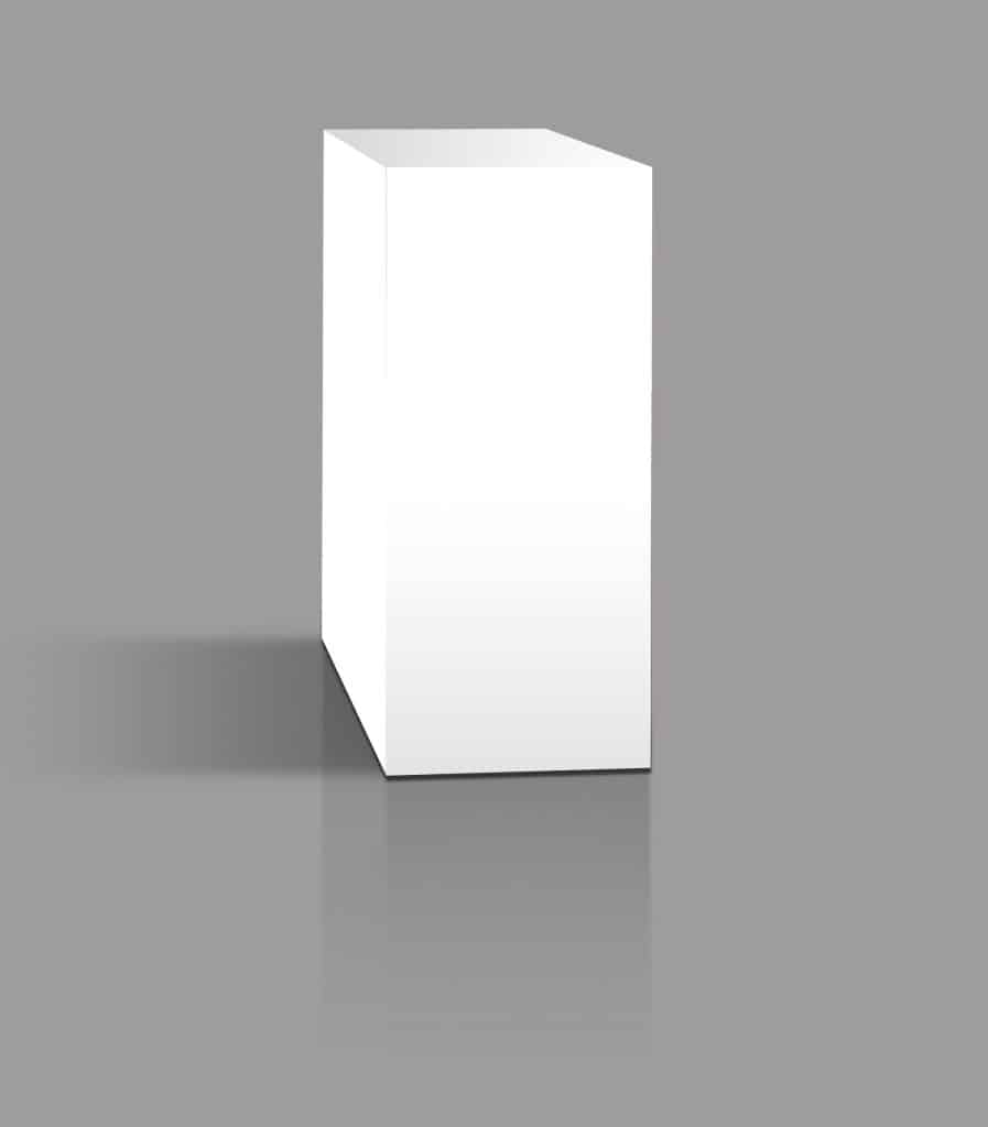 TALL WHITE PEDESTAL Modern Event Rental