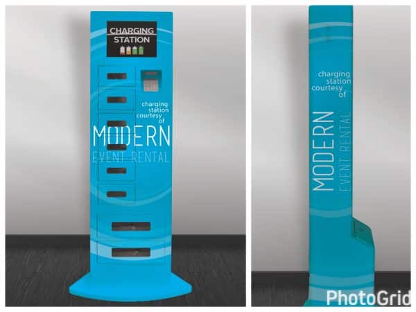 CELL PHONE CHARGING STATION LOCKER FULL VINYL WRAP