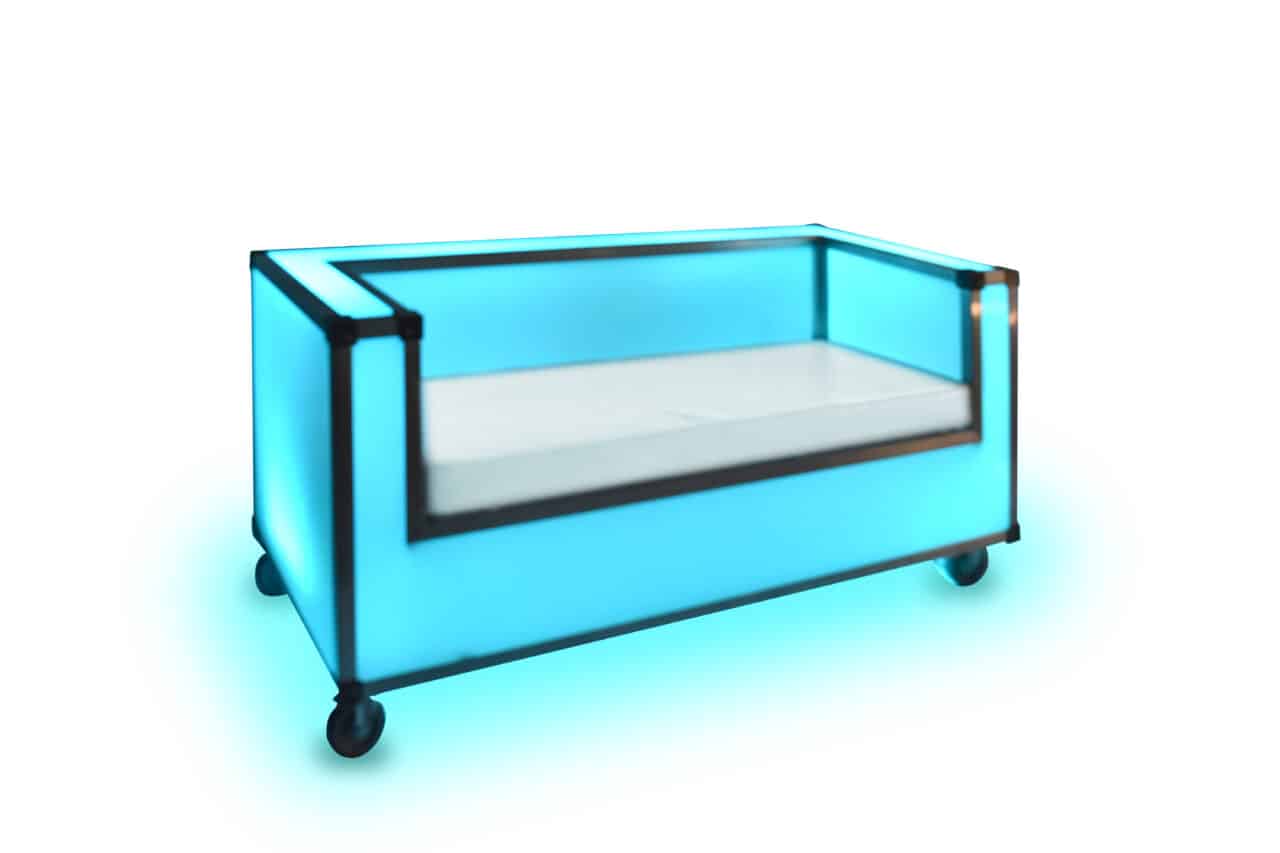 LED couch blue