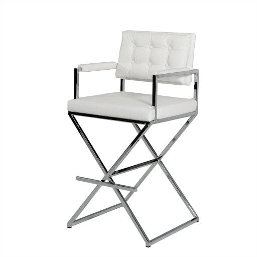 white Director Bar Stools