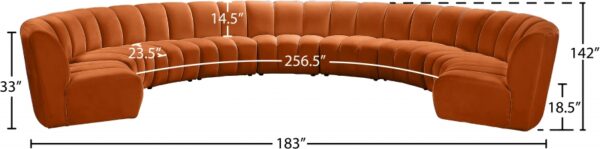 LIMITLESS ORANGE PIECES MEASUREMENTS