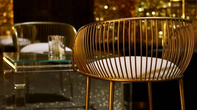 gold bar furniture