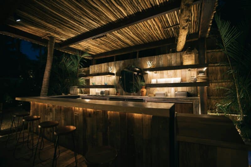 wooden bar