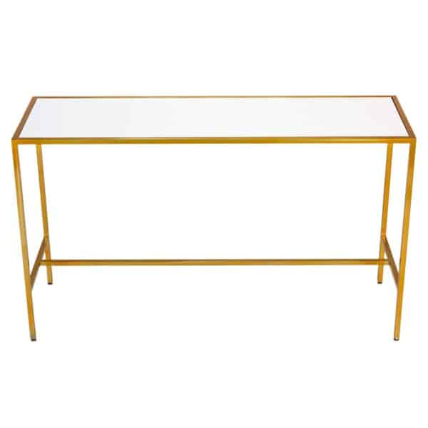 BALI GOLD TABLE WITH WHITE