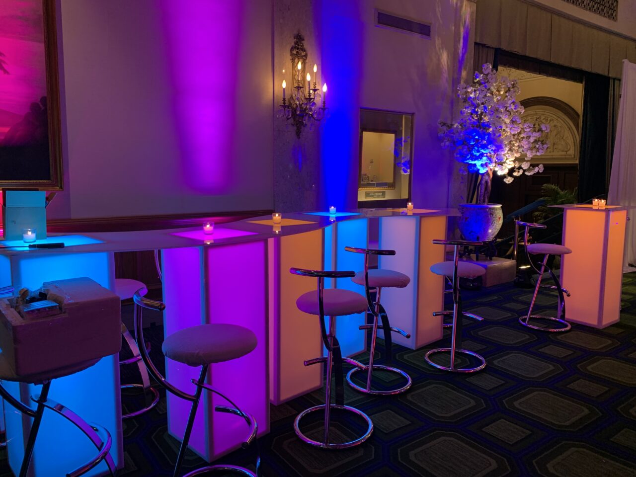Las Vegas Illuminated LED Furniture rentals
