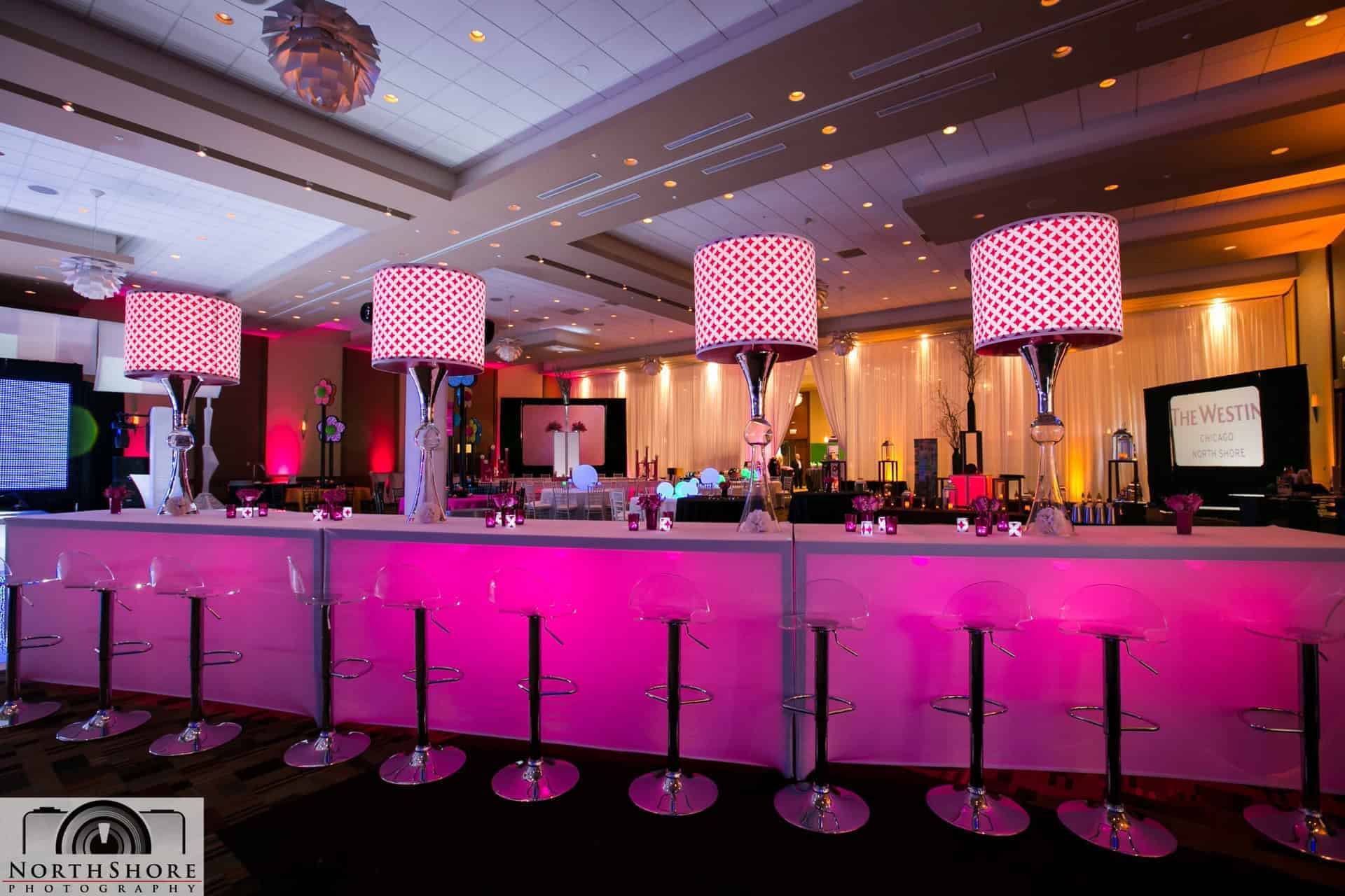 glow led furniture rental