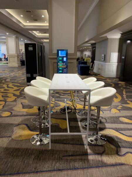 Charging Bar Tables Kansas-Modern Event Rental