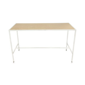 white communal bar table rental chicago