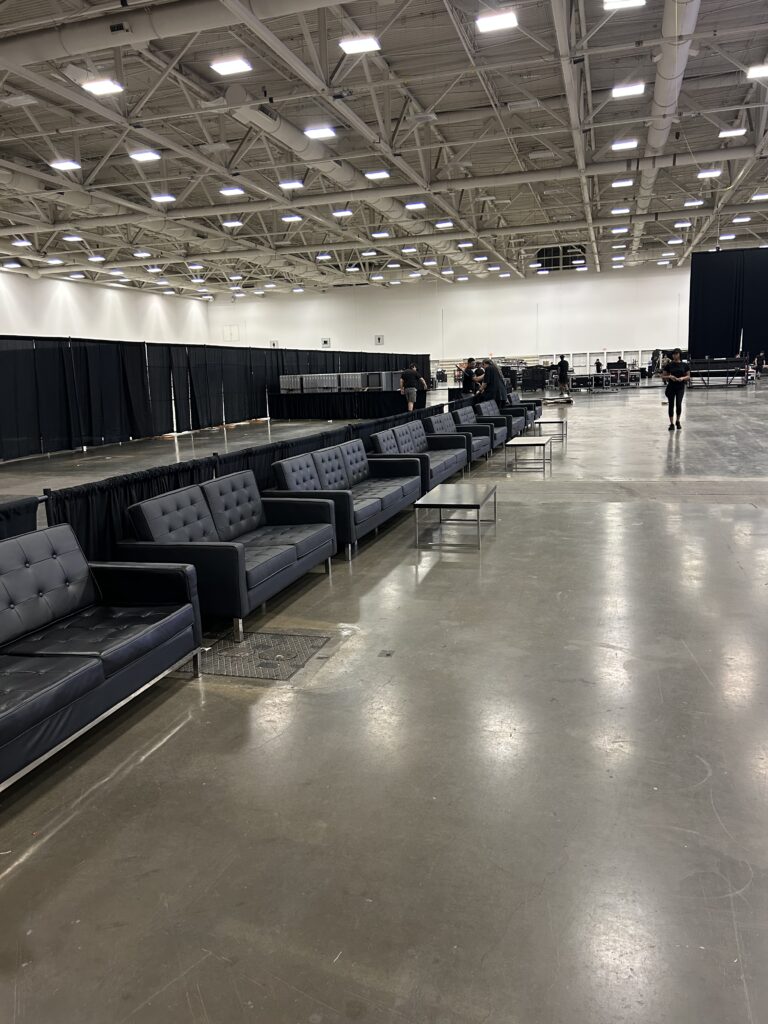 Nationwide Event Furniture Rentals Backed by Custom Solutions & Scale 2 Black event lounge furniture rental
