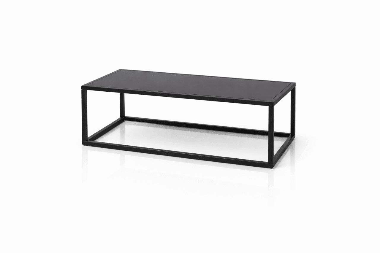Modern Club Coffee & End Tables Built for Branded Event Rentals 3 black club coffee table