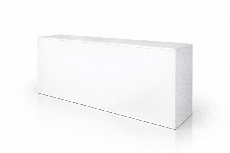 8ft blanc registration counter rental chicago