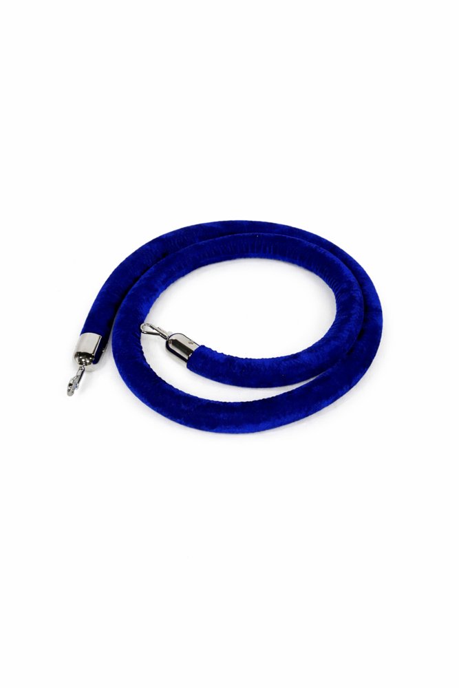 8ft Blue Velour Rope