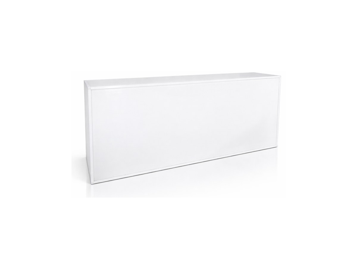 8ft Blanc white registration counter