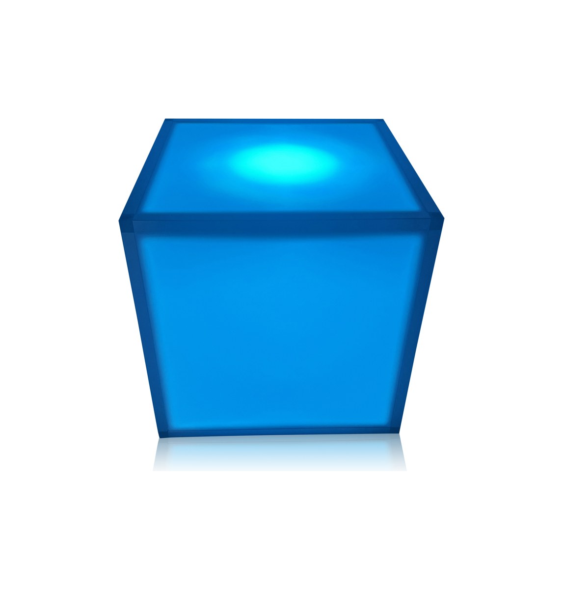 Super LED Cube 3 Super LED Cube illuminated blue