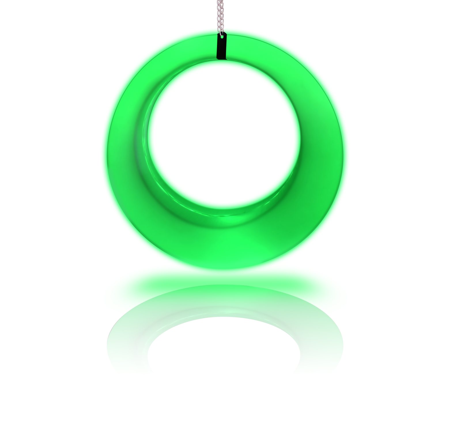 LED Swing 3 green led swing event rentals